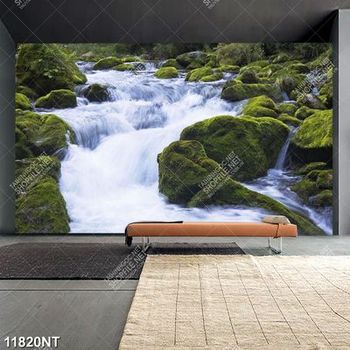 Tranh suối nước chảy trắng xóa 11820NT