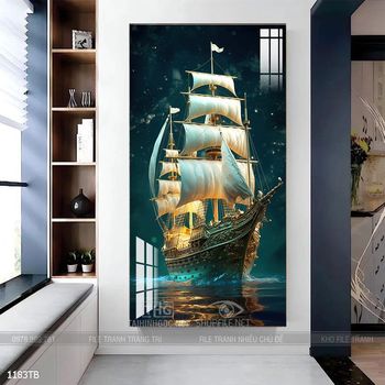 Tranh thuận buồm xuôi gió đẹp ấn tượng