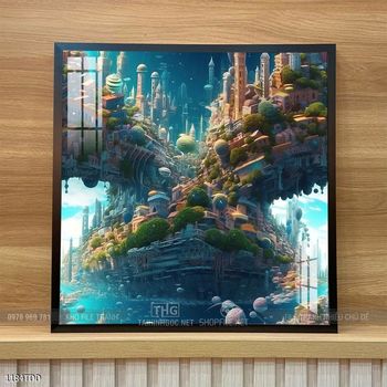 Tranh treo tường cá heo đại dương