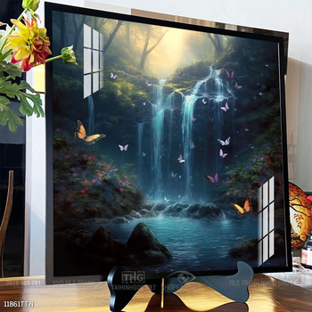 Tranh phong thủy nước non tuyệt đẹp