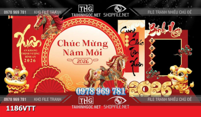 File tranh mô hình 3d background phông nền tết tiểu cảnh sự kiện tết 1186VTT