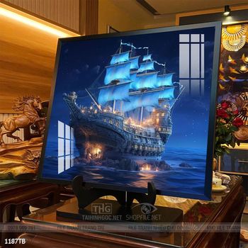 Tranh phong thủy thuận buồm xuôi gió tài lộc đẹp