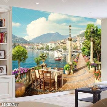 Tranh thành phố biển 11882NT