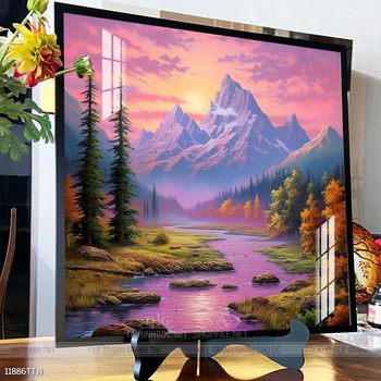 Tranh phong thủy phong cảnh thác nước thiên nhiên