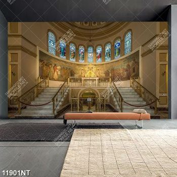 Tranh tòa nhà rộng lớn