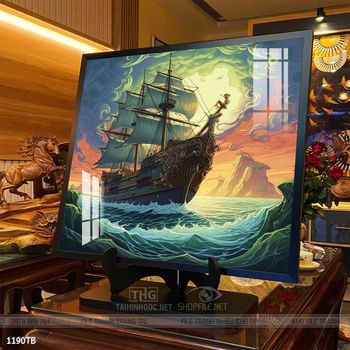 Tranh thuận buồm xuôi gió cánh buồm vàng đẹp nhất