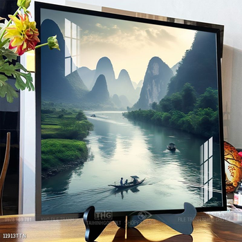 Tranh phong thủy sơn thủy đẹp