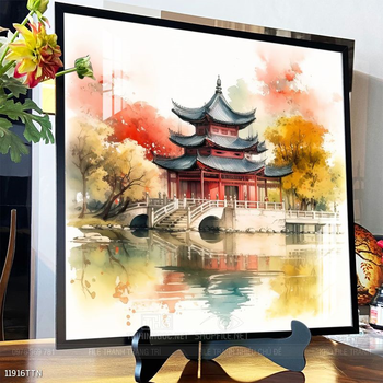 Tranh phong thủy sơn thủy hữu tình