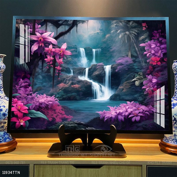 Tranh phong thủy phong cảnh thác nước thiên nhiên