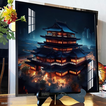 Tranh phong thủy nước non tuyệt đẹp