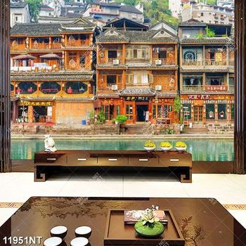 Tranh phố cổ Trung Hoa