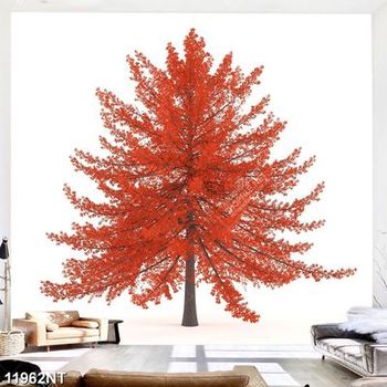 Tranh cây lá đỏ