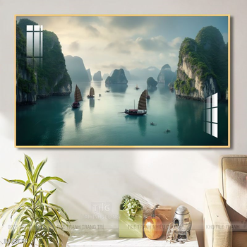 Tranh phong thủy sơn thủy đẹp