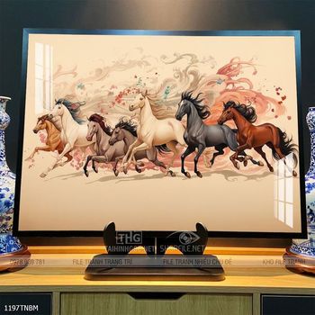 Tranh ngựa treo tường
