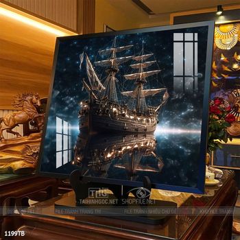 Tranh thuyền buồm và cảnh biển