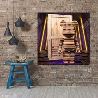 Tranh file gốc gấu bearbrick đẹp ấn tượng