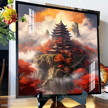 Tranh phong thủy phong cảnh thác nước thiên nhiên