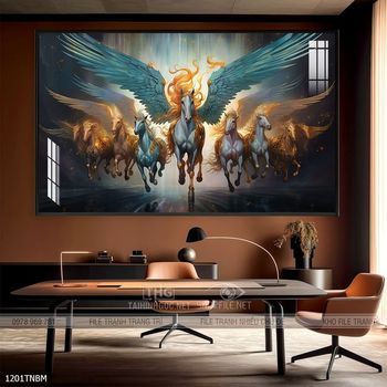 Tranh treo tường ngựa bát mã