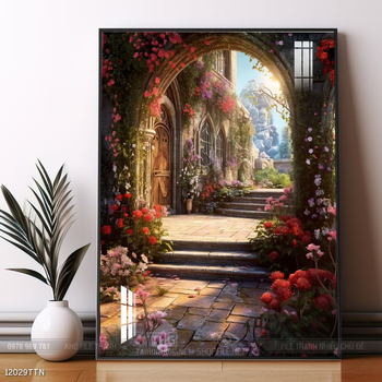 Tranh phong thủy phong cảnh thác nước thiên nhiên