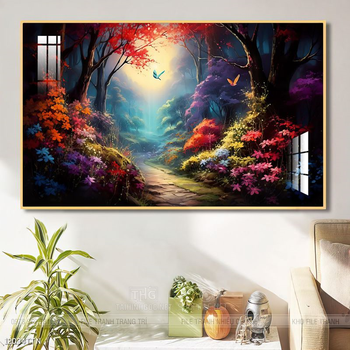 Tranh phong thủy nước non tuyệt đẹp