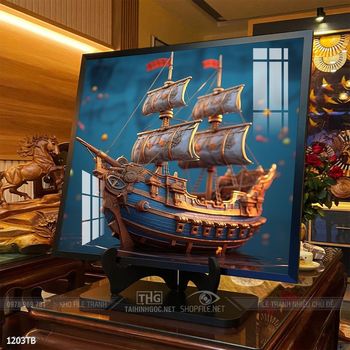 Tranh thuận buồm xuôi gió trang trí tường nhà