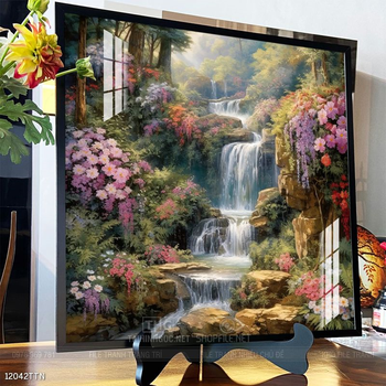 Tranh phong thủy phong cảnh thác nước thiên nhiên