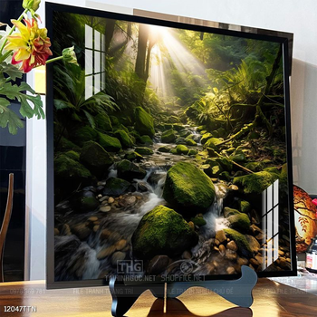 Tranh phong thủy nước non tuyệt đẹp