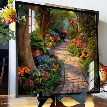 Tranh phong thủy phong cảnh thác nước thiên nhiên