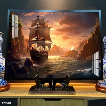 Tranh thuận buồm xuôi gió đẹp ấn tượng