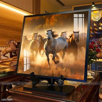 Tranh ngựa bát mã truy phong