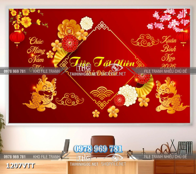 File psd phông nền chụp hình tết background tết năm mới 2026 mai đào 1207VTT