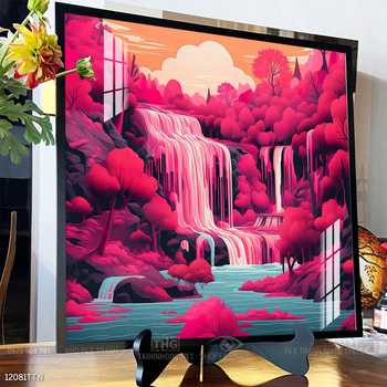 Tranh phong thủy phong cảnh thác nước thiên nhiên