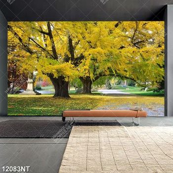 Tranh công viên mùa lá rụng