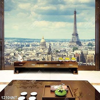 Tranh tháp Eiffel nước Pháp 12104NT