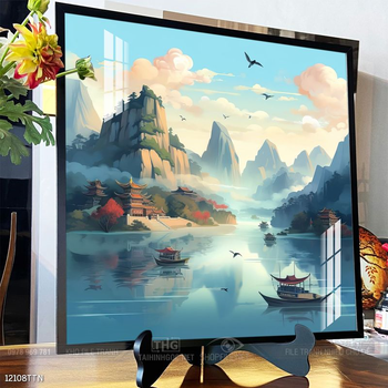 Tranh phong thủy sơn thủy đẹp