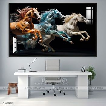 Tranh treo tường ngựa bát mã