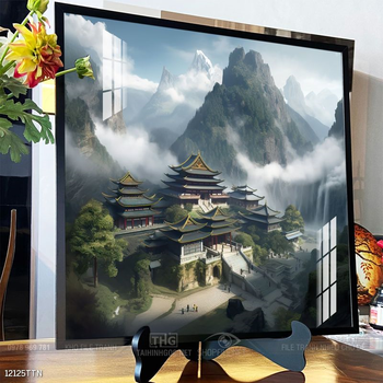 Tranh phong thủy nước non tuyệt đẹp