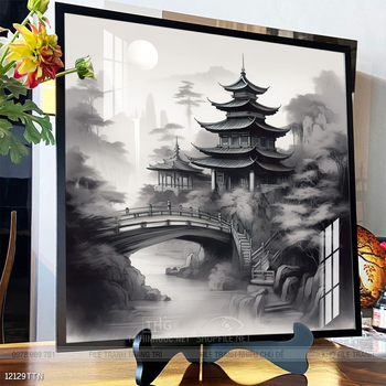 Tranh phong thủy phong cảnh thác nước thiên nhiên