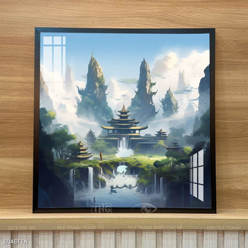Tranh phong thủy sơn thủy hữu tình