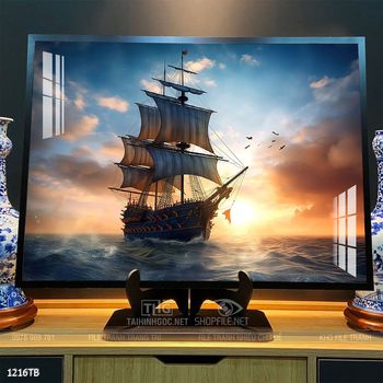 Tranh thuận buồm xuôi gió đẹp ấn tượng