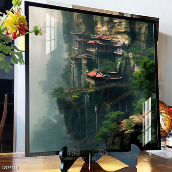 Tranh phong thủy nước non tuyệt đẹp