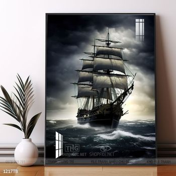 Tranh thuận buồm xuôi gió treo tường