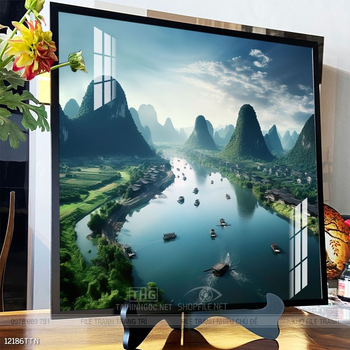 Tranh phong thủy sơn thủy đẹp