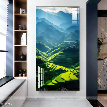 Tranh phong thủy nước non tuyệt đẹp