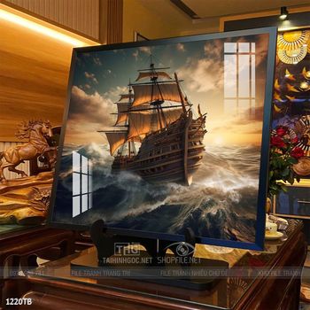 Tranh phong thủy thuận buồm xuôi gió tài lộc đẹp