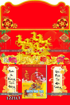 File lịch tết con ngựa bát mã mã đáo thành công 1221LT