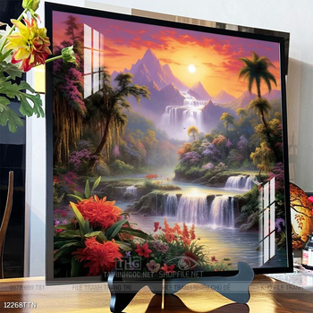 Tranh phong thủy nước non tuyệt đẹp