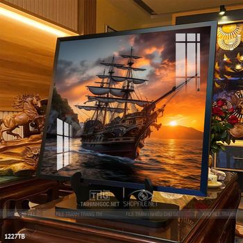 Tranh thuận buồm xuôi gió đẹp ấn tượng