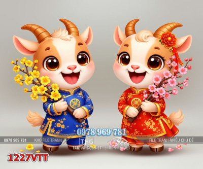 File 2 con dê mặc áo quần truyền thống việt nam 1227VTT