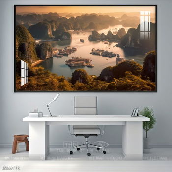 Tranh phong thủy sơn thủy hữu tình